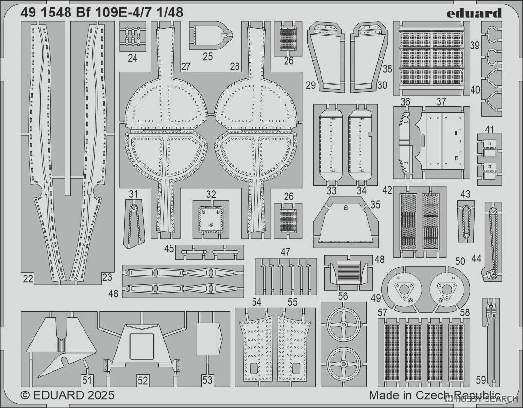 1/48 Scale Model Kit - Detail-Up Parts / Messerschmitt Bf 109