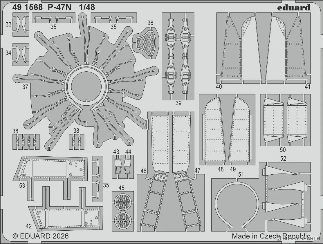 1/48 Scale Model Kit - Etching parts / P-47 Thunderbolt