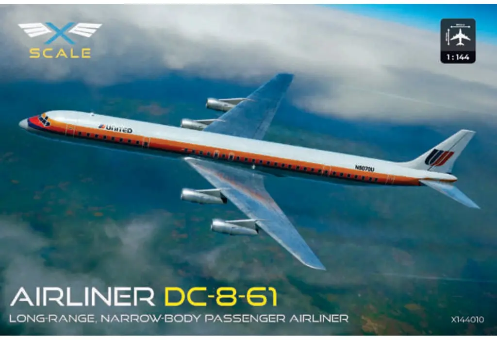 1/144 Scale Model Kit - Airliner / McDonnell Douglas DC-8-61