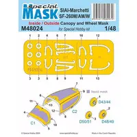 1/48 Scale Model Kit - Detail-Up Parts / SIAI-Marchetti SF.260