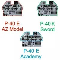 1/72 Scale Model Kit - Grade Up Parts / Curtiss P-40 Warhawk