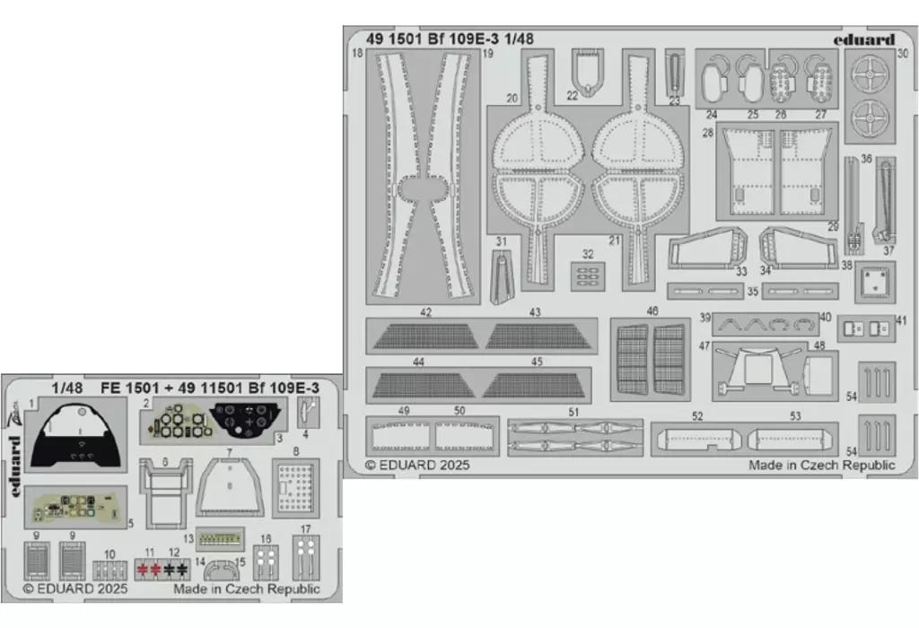 1/48 Scale Model Kit - Etching parts / Messerschmitt Bf 109