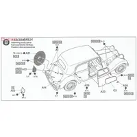 1/35 SCALE CITROEN TRACTION 11CV STAFF CAR Model Kit