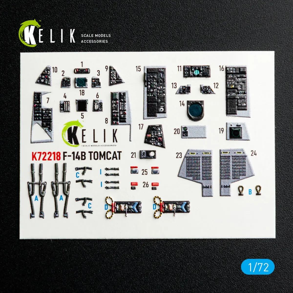 1/72 Scale Model Kit - Detail-Up Parts / F-14