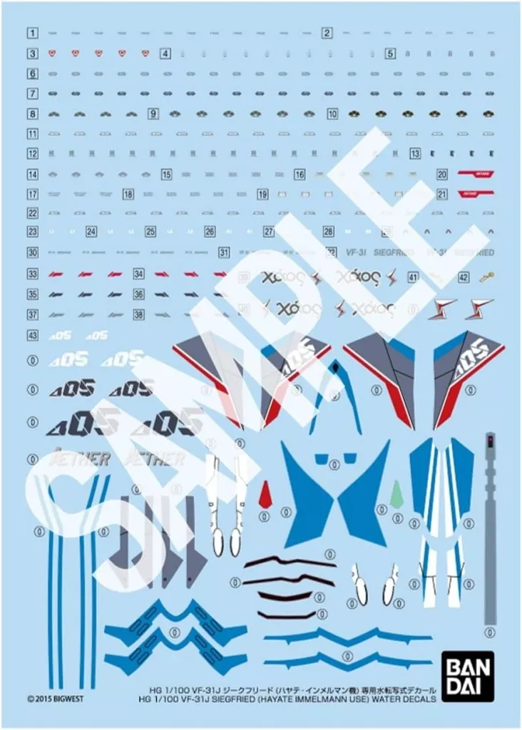 1/100 Scale Model Kit - HIGH GRADE (HG) - MACROSS DELTA / VF-31J Siegfried