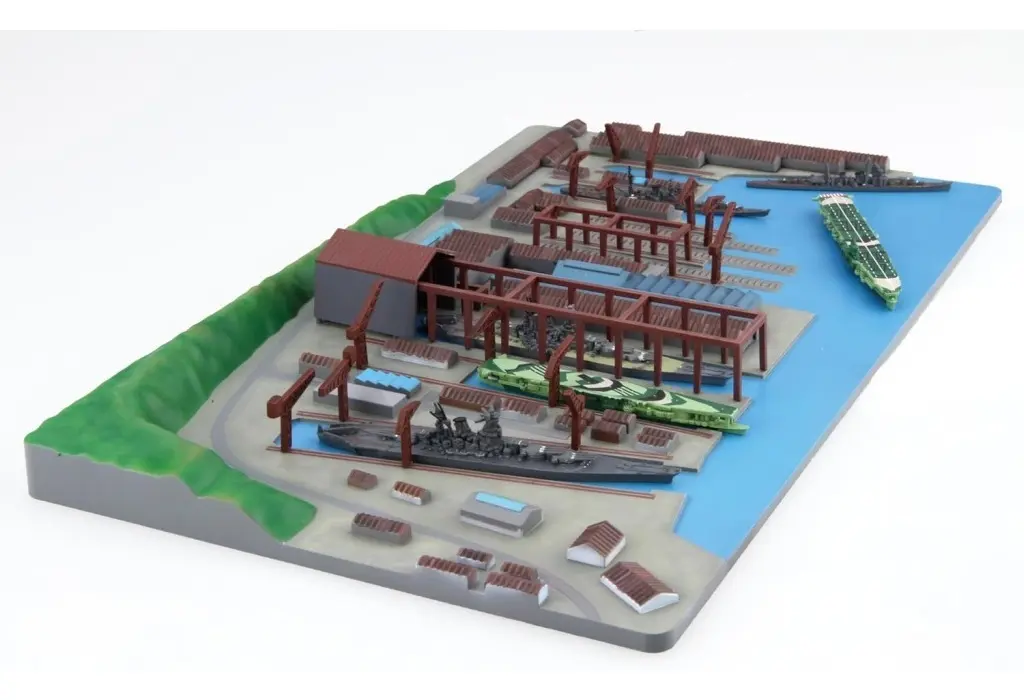 1/3000  Scale Model Kit - Atsumeru Gunkou Series / Kure Military Port & Battleship Yamato (In This Corner of the World)