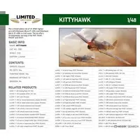 1/48 Scale Model Kit - Fighter aircraft model kits / Curtiss P-40 Warhawk