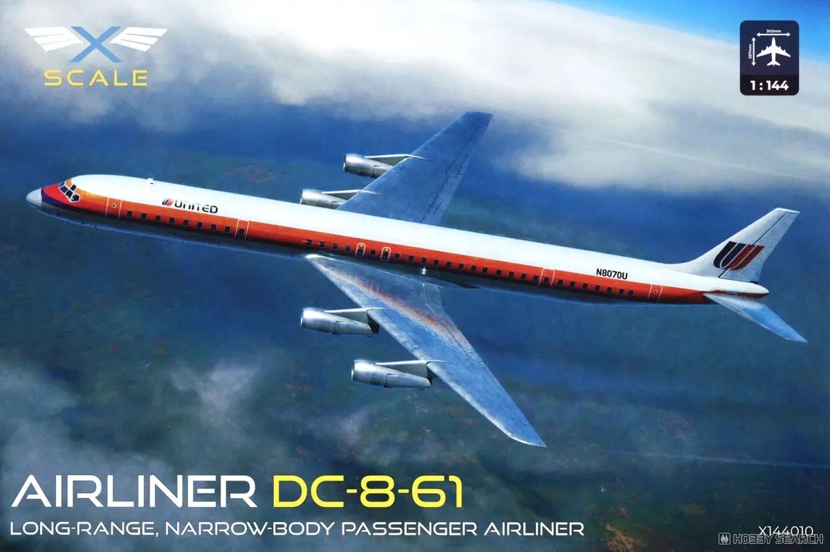 1/144 Scale Model Kit - Airliner / McDonnell Douglas DC-8-61