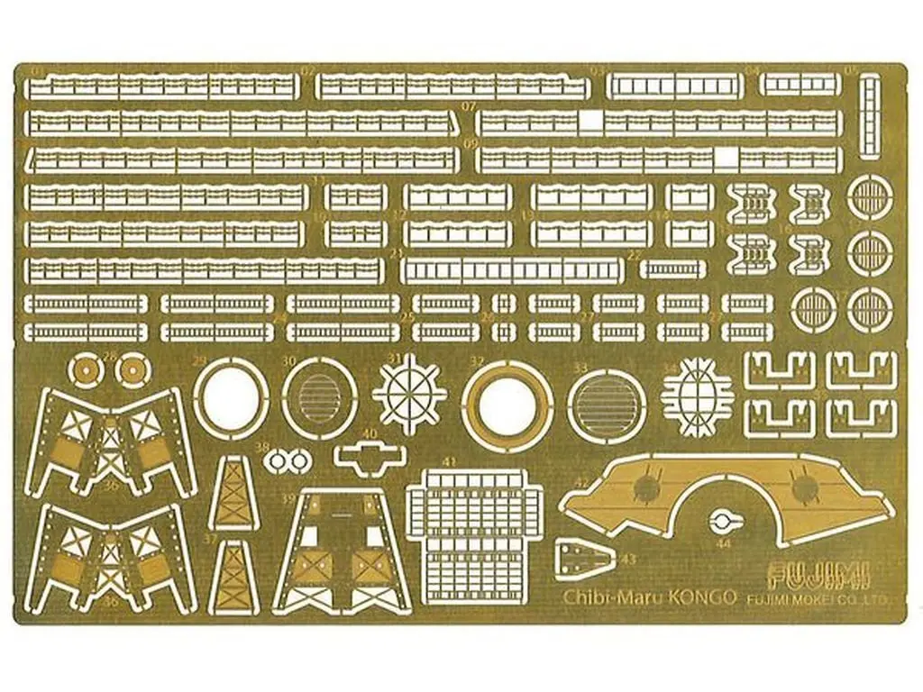 Chibimaru Fleet - Etching parts / Japanese battleship Kongō