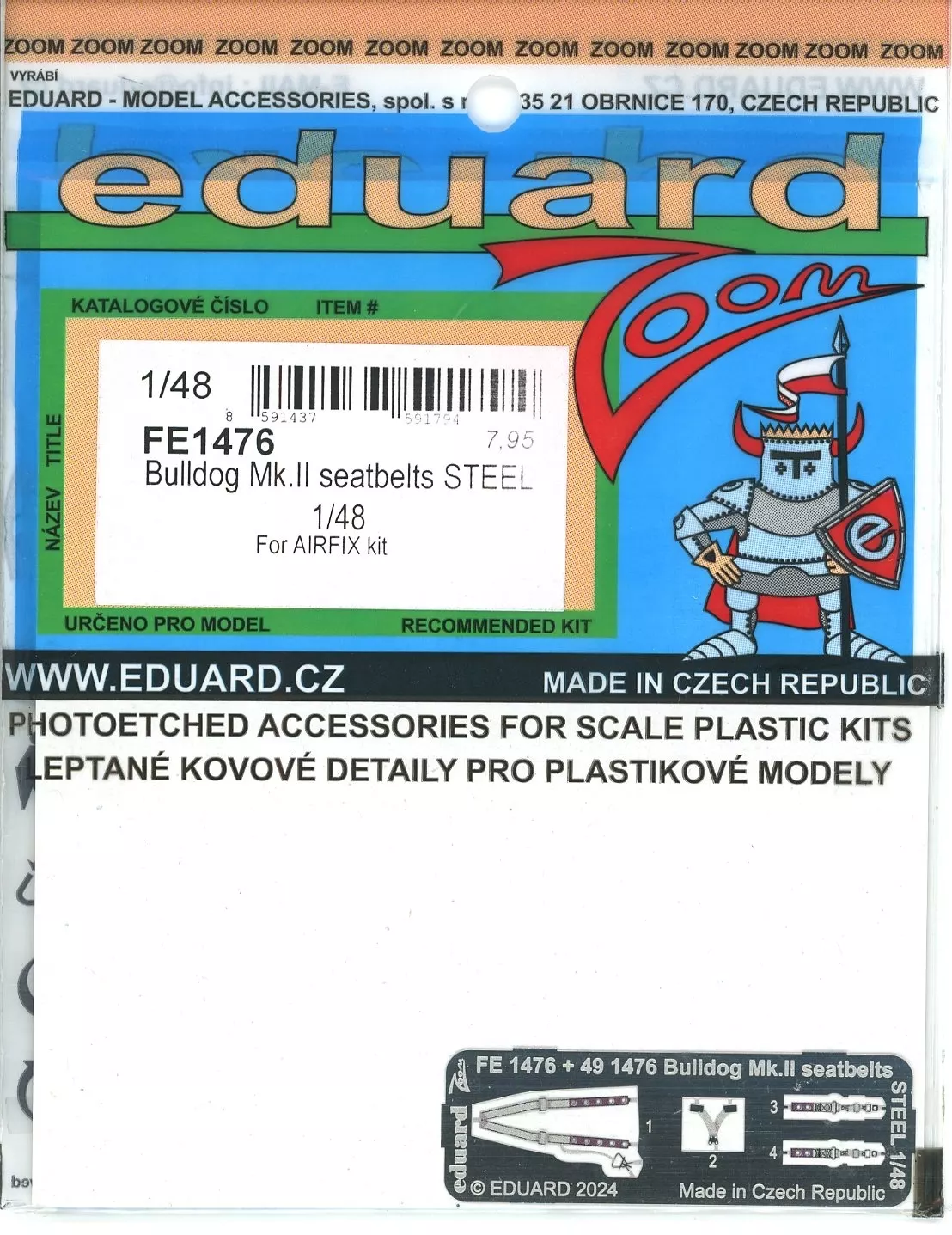 1/48 Scale Model Kit - Etching parts / Bristol Bulldog