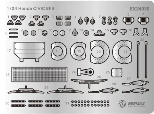 1/24 Scale Model Kit - Honda / Honda Civic SiR