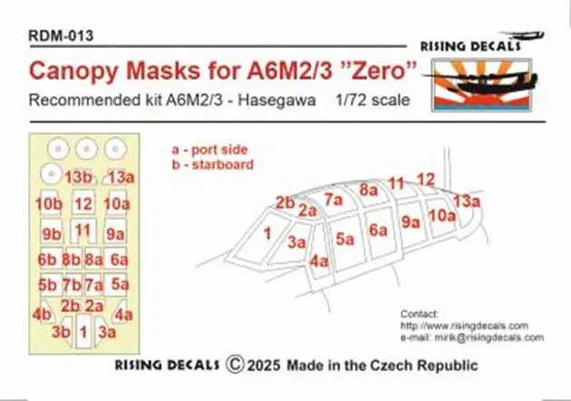1/72 Scale Model Kit - Detail-Up Parts / Mitsubishi A6M Zero