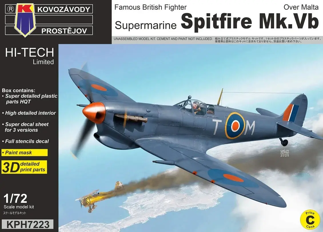 1/72 Scale Model Kit - Fighter aircraft model kits / Supermarine Spitfire