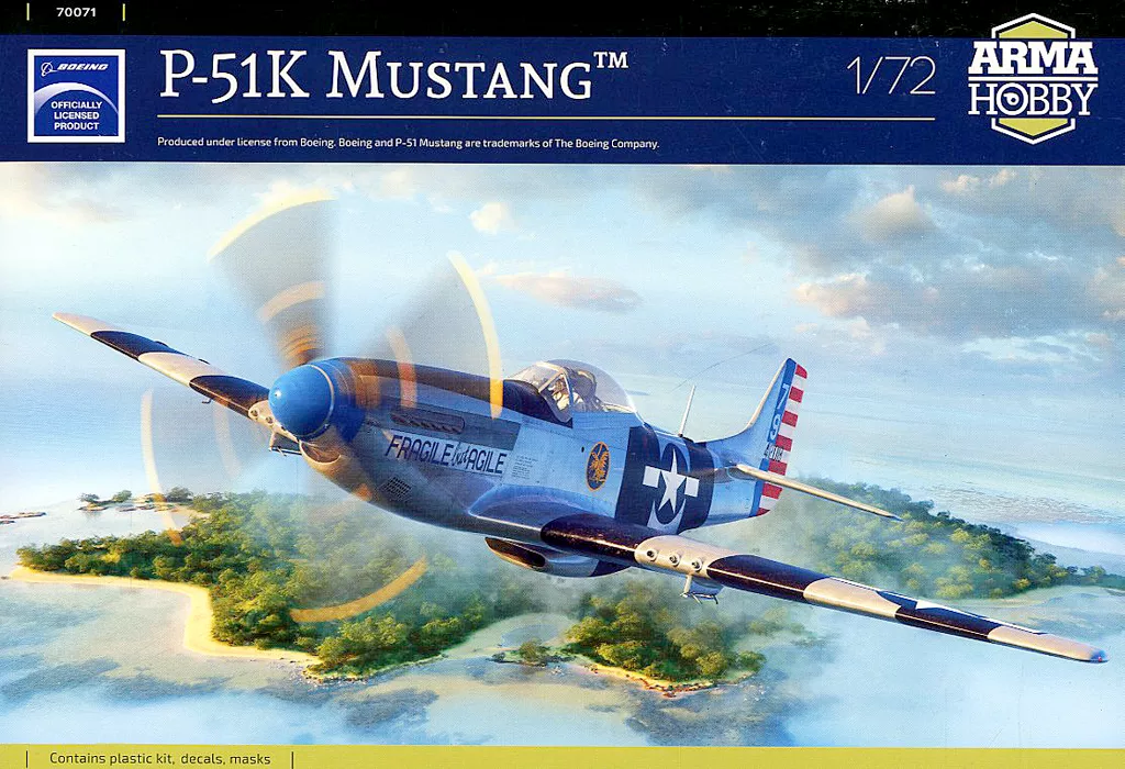 1/72 Scale Model Kit - Fighter aircraft model kits / North American P-51 Mustang