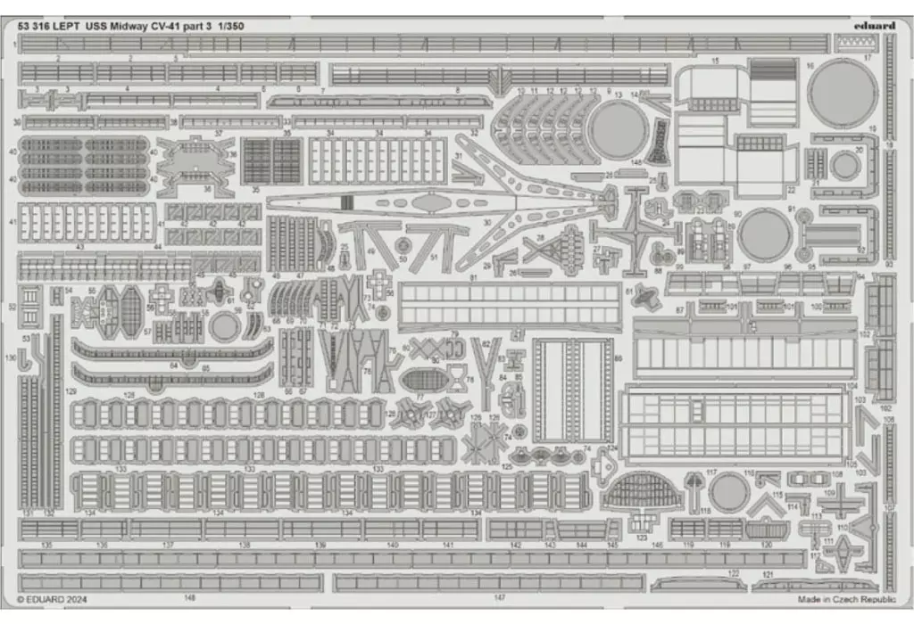 1/350 Scale Model Kit - Etching parts