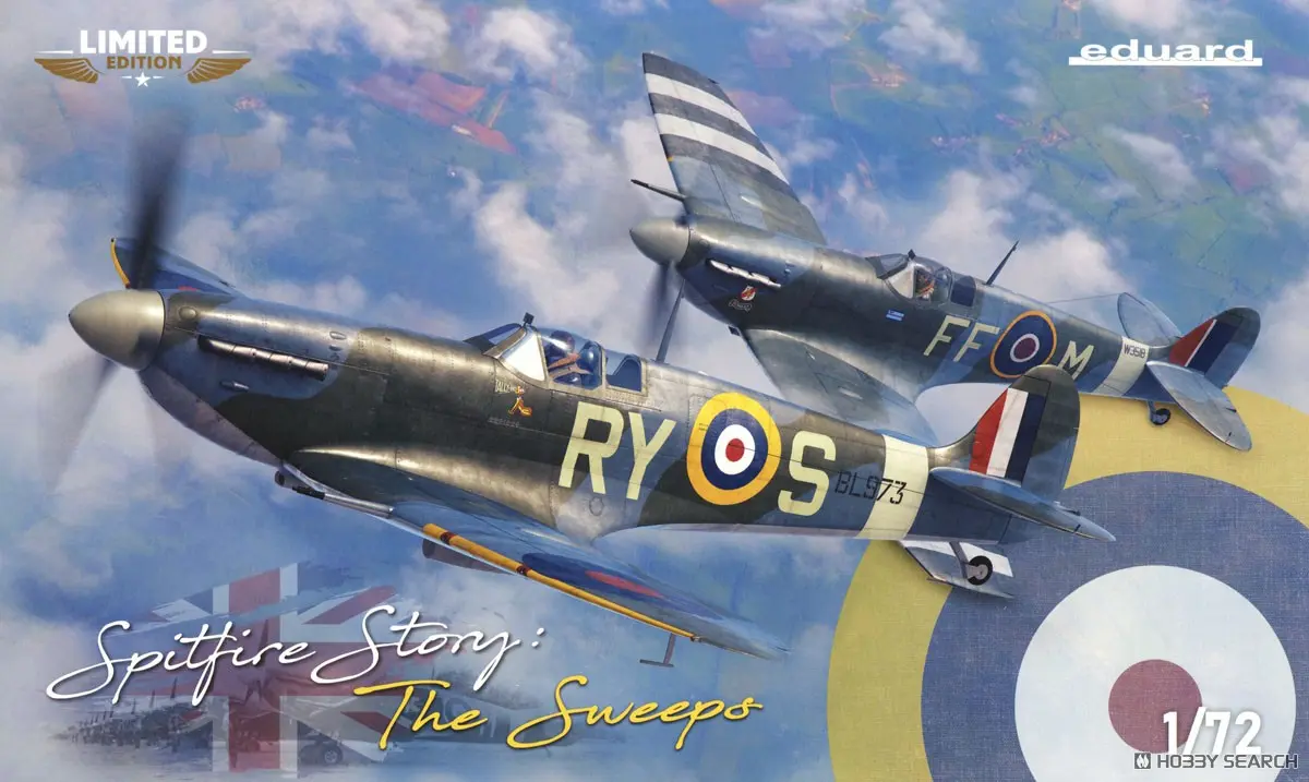 1/72 Scale Model Kit - Fighter aircraft model kits / Supermarine Spitfire