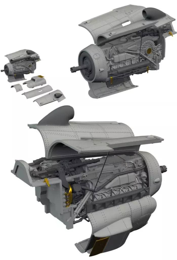 1/72 Scale Model Kit - Grade Up Parts / Messerschmitt Bf 109