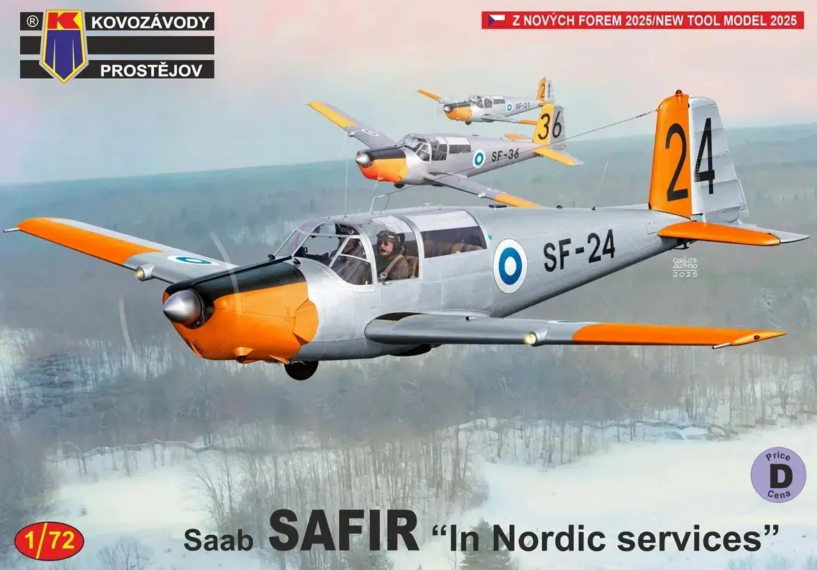 1/72 Scale Model Kit - Trainer aircraft / Saab 91 Safir