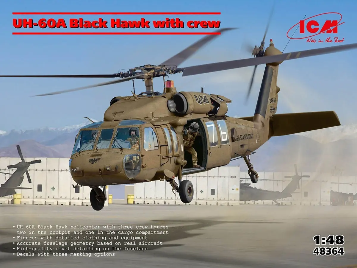1/48 Scale Model Kit - Helicopter / Sikorsky UH-60 Black Hawk