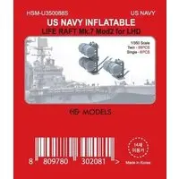 1/350 Scale Model Kit (米海軍 揚陸艦用 膨脹式ライフラフト Mk.7 Mod2 (プラモデル))