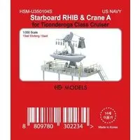 1/350 Scale Model Kit (米海軍 タイコンデロガ級 右舷用 RIB & クレーン A (プラモデル))