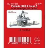 1/350 Scale Model Kit (米海軍 タイコンデロガ級 左舷用 RIB & クレーン A (プラモデル))