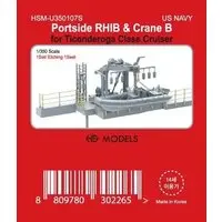 1/350 Scale Model Kit (米海軍 タイコンデロガ級 左舷用 RIB & クレーン B (プラモデル))