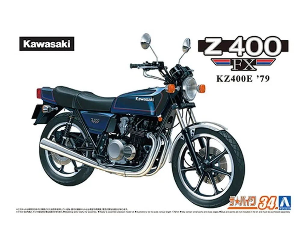 1/12 KAWASAKI KZ400E Z400FX '79 Model Kit
