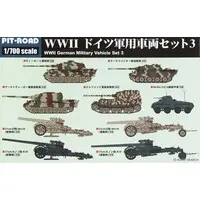 1/700 Scale Model Kit - Tank / Sd.Kfz. 2 Kettenkrad & Jagdpanther