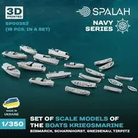 1/350 Scale Model Kit - Warship plastic model kit
