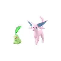 Pokémon Scale World - Pokémon / Chikorita & Espeon