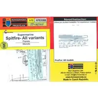 1/72 Scale Model Kit - Fighter aircraft model kits / Supermarine Spitfire