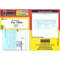 1/72 Scale Model Kit - Detail-Up Parts / Focke-Wulf Fw 190