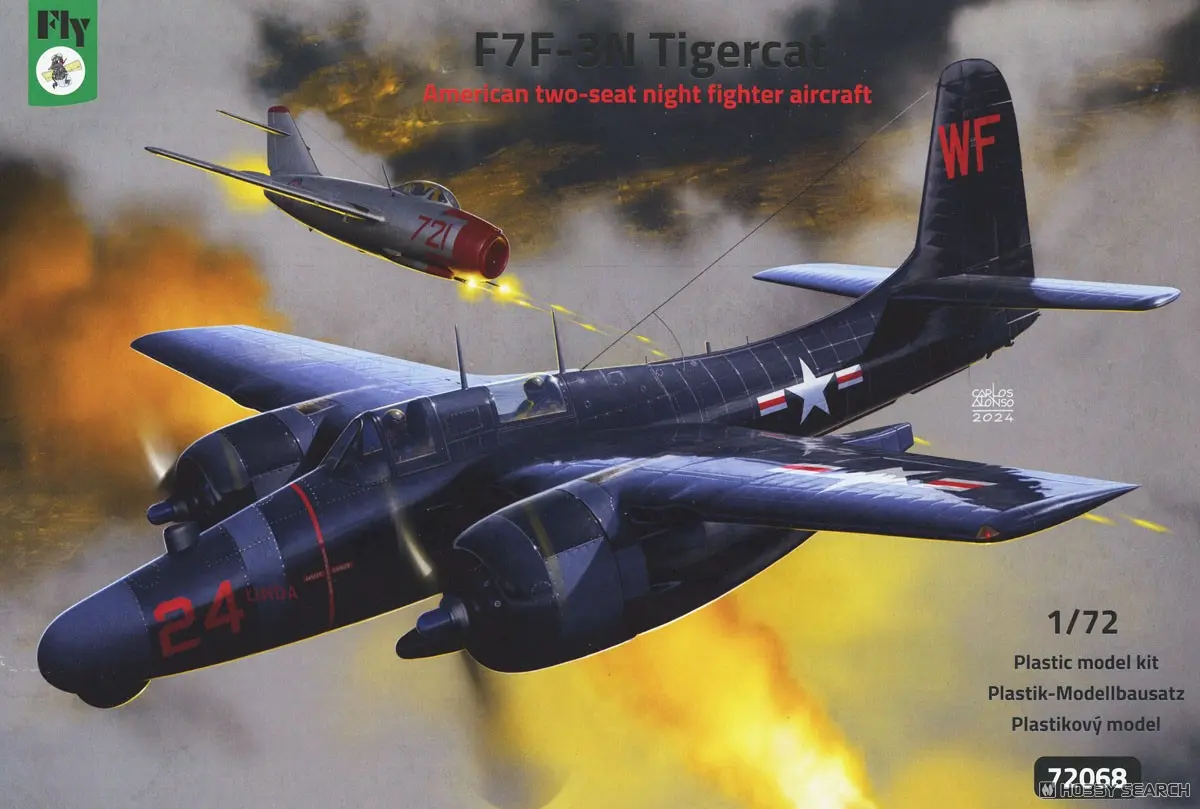 1/72 Scale Model Kit - Fighter aircraft model kits / Grumman F7F Tigercat