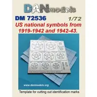 1/72 Scale Model Kit (米軍機国籍マーク 1919年～1943 マスクカットガイド (プラモデル))