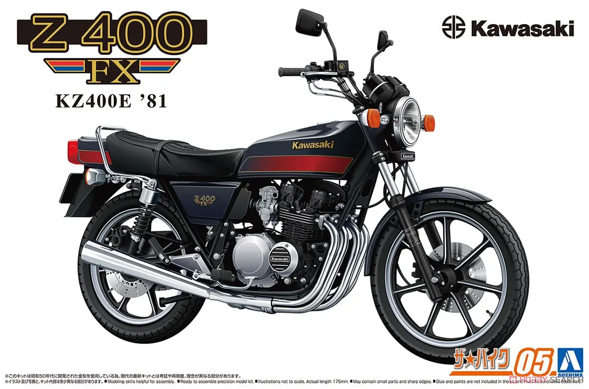 1/12 KAWASAKI KZ400E Z400FX '81 Model Kit
