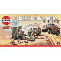1/76 Scale Model Kit (1/76 25ポンド砲＆クアッドガントラクター 「AIRFIX VINTAGE CLASSICS」 [AIRA01305V])