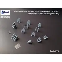 1/72 Scale Model Kit (B-58 ハスラー コックピット (後期) w/スタンレー脱出カプセル (イタレリ用) (プラモデル))