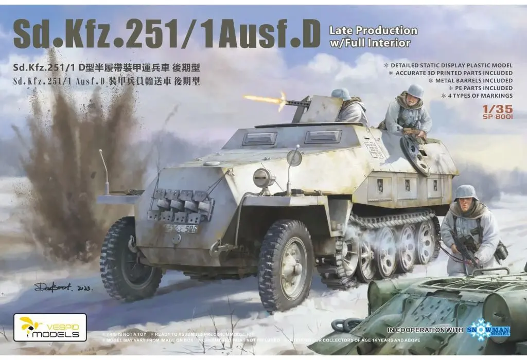 1/35 Scale Model Kit - Half-track / Armoured personnel carrier & Sd.Kfz. 2 Kettenkrad