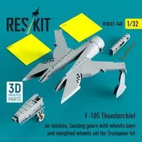1/32 Scale Model Kit - Detail-Up Parts / Republic F-105 Thunderchief