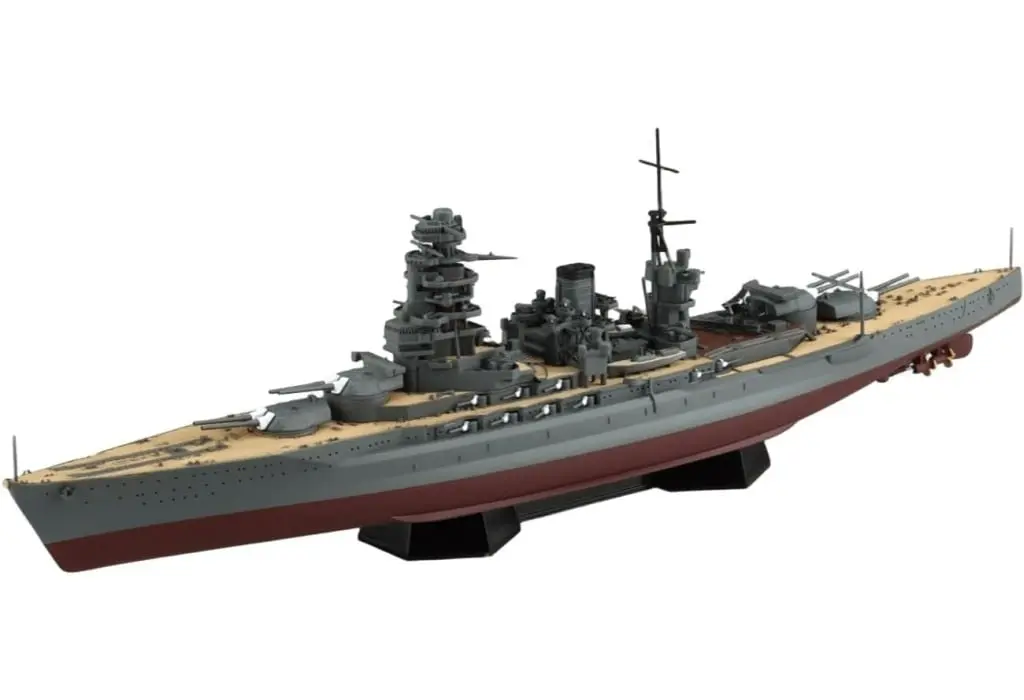 FULL HULL IJN BATTLE SHIP MUTSU 1942 with metal barrel Model Kit