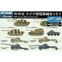 1/700 Scale Model Kit - Tank / Sd.Kfz. 2 Kettenkrad & Jagdpanther