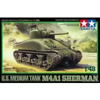 1/48 SCALE U.S. MEDIUM TANK M4A1 SHERMAN Model Kit