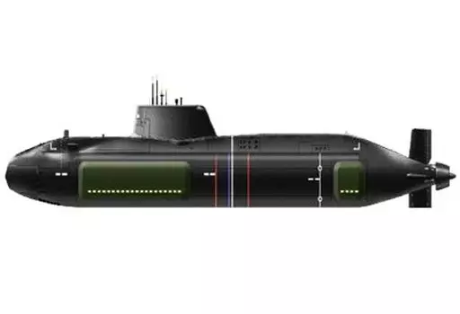 1/350 Scale Model Kit - Nuclear submarine