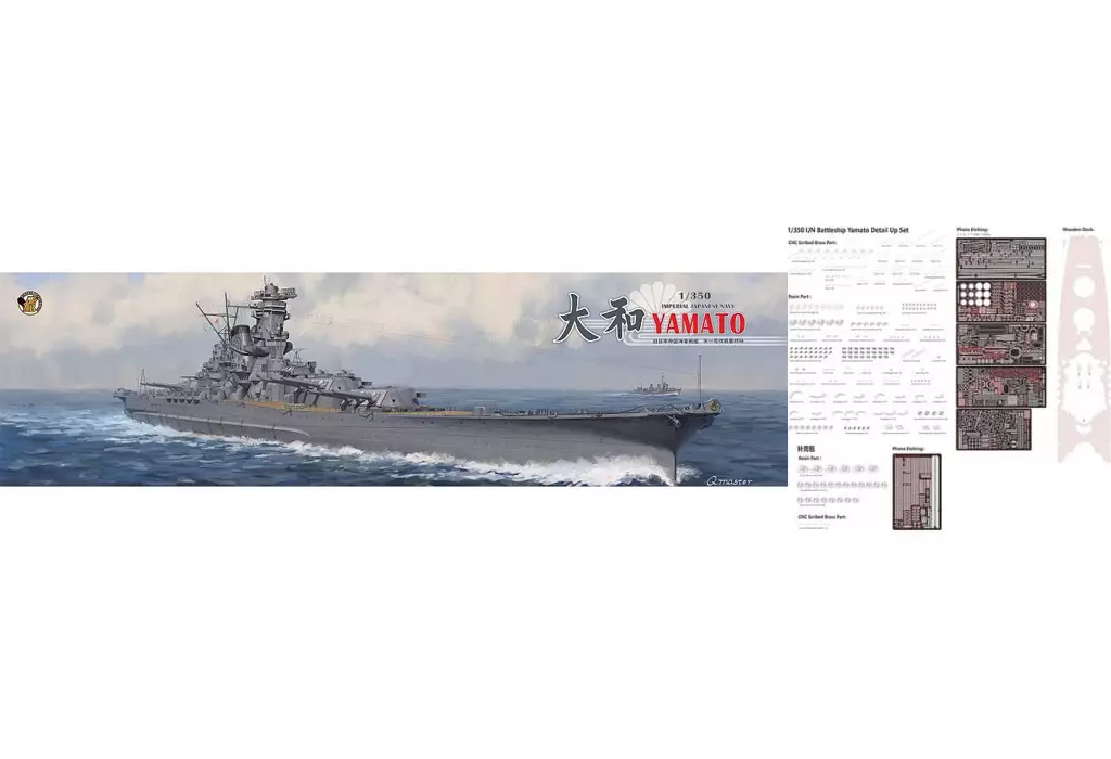 1/350 Scale Model Kit - Warship plastic model kit / Japanese Battleship Yamato