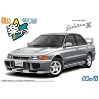 1/24 Scale Model Kit ([再販予約] 1/24 CE9A ランサーGSRエボリューションIII 1995 クイーンズシルバー 「楽プラ スナップカー No.04-QS」 [067819])
