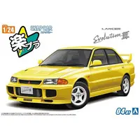 1/24 Scale Model Kit ([再販予約] 1/24 CE9A ランサーGSRエボリューションIII 1995 ダンデライオンイエロー 「楽プラ スナップカー No.04-DY」 [067796])
