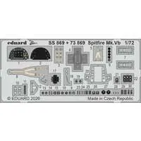 1/72 Scale Model Kit - Etching parts / Supermarine Spitfire