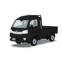 Daihatsu S500P Hijet Truck Jumbo (Black Mica Metallic) Model Kit