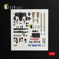 1/48 Scale Model Kit - Detail-Up Parts / Henschel Hs 129